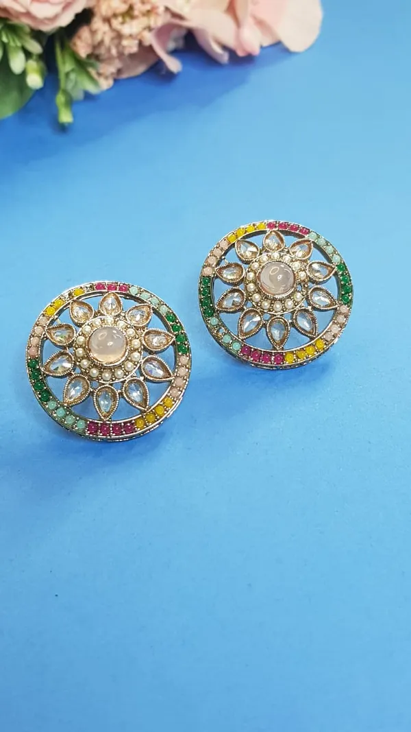 Multi_Polki_Round_Studs