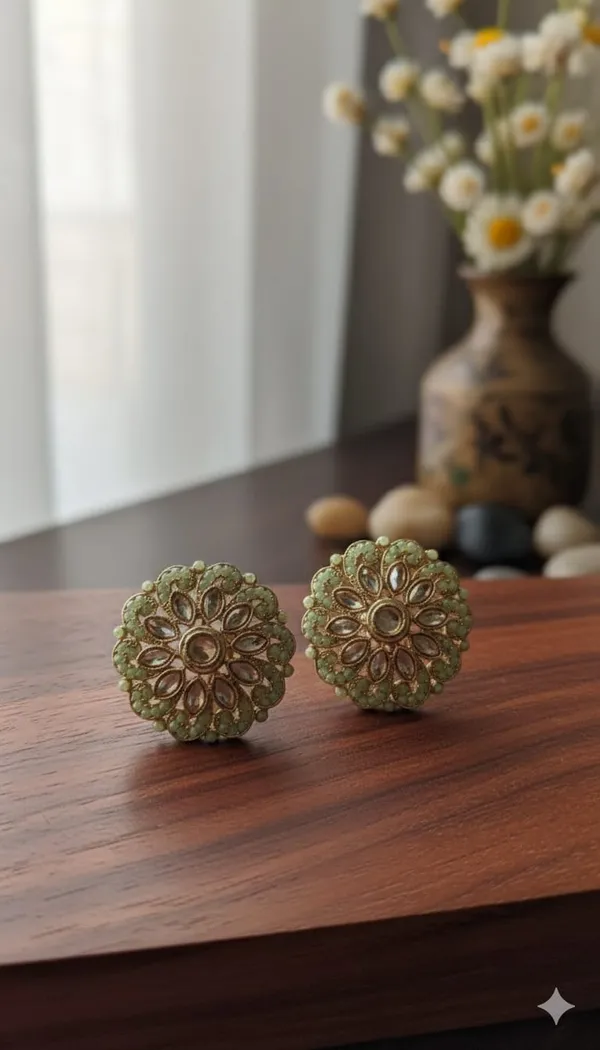 Light_Green_Polki_Studs
