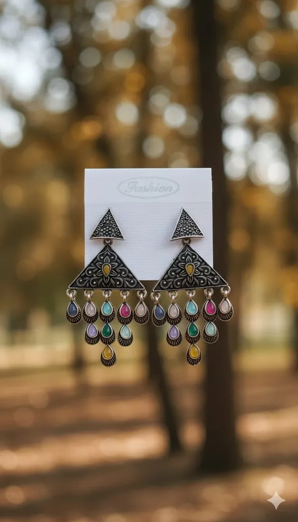 Oxidised_Multi_Triangle_Earing