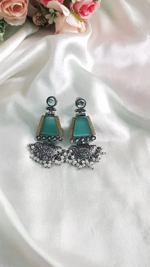Oxidised_Blue_Ocean_Earing