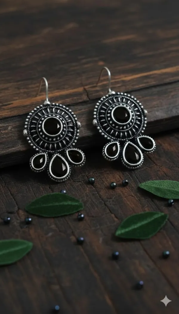 Oxidised_Black_Drop_Earing