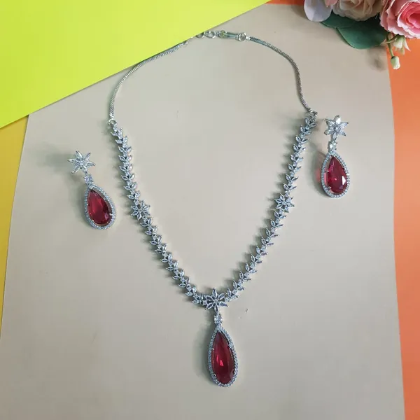 Red_Elegant_Design_Stone_AD_Necklace_Set_For_Women