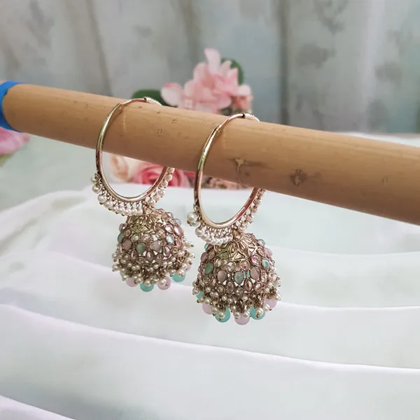 Green_Elegant_Design_Punjabi_Jhumki_For_Women