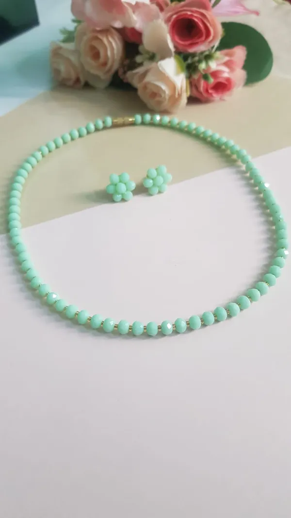 Mint_Green_Beads_Necklace