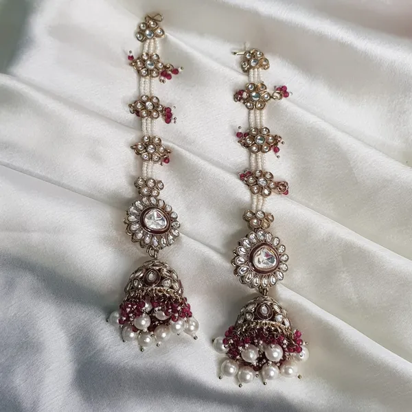 Purple_Elegant_Design_Back_Chain_Jhumki_For_Women