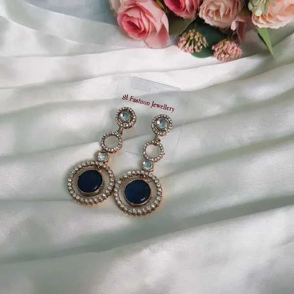 Blue_Elegant_Design_Stones_Earrings_For_Women
