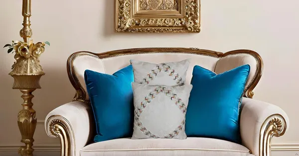 Multicolour_Elegant_Handmade_Brocade_Pillow_Covers_|_Diamond-Shaped_Self-Printed_Design_With_Multicolor_Lace_|_Luxurious_Decorative_Cushion_Covers_For_Sofa,_Bed_&_Home_Decor,_pack_of_2