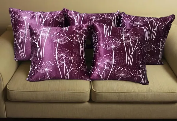 Purple_Cushion_Cover/Pillowcase/Throw_Pillow_Cover_(Pack_Of_5)