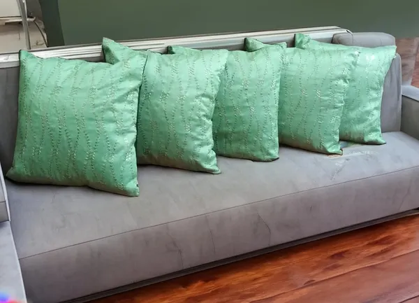 Pack_Of_5_Green_Embroidered_Sequence_Silk_Cotton_Cushion_Cover