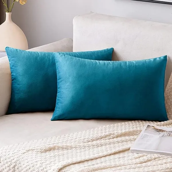 Teal_Green_Luxurious_Velvet_Cushion_Cover_Set_Reversible_Design,_Zip_Closure_-_Elegant_Home_Decor_For_A_Touch_Of_Opulence_(Pack_Of_2)