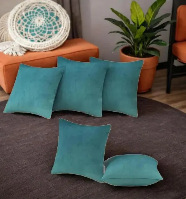 Teal_Green_Velvet_Cushion_Covers_Luxurious_Reversible_Design,,_With_Zip_Closure_For_Elegant_And_Stylish_Home_Décor