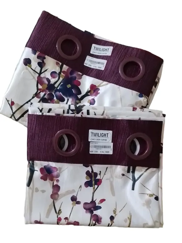 Wine_Twilight_Faux_Silk_Door_Curtains_Luxurious_3D_Floral_Digital_Print