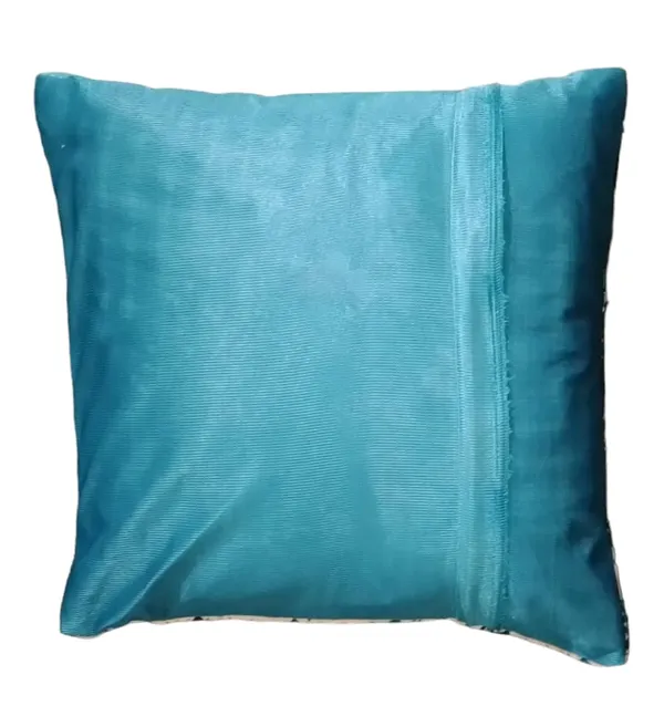 Pack_Of_5_Turquoise_Cozy_Comfort:_Luxurious_Cushion_Covers_For_Stylish_Home_Decor,_Shenil_Cushion_Covers_With_Zip_Closure_In_Floral_Turquoise_Cream