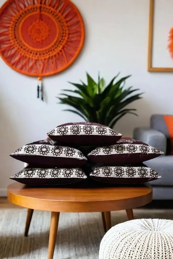 Coffee_Cream_Cozy_Comfort:_Luxurious_Cushion_Covers_For_Stylish_Home_Decor,_Shenil_Cushion_Covers_With_Zip_Closure_In_Coffee_Cream_(Pack_Of_5)