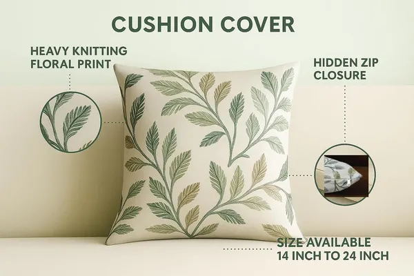 Pack_Of_5_Green_Floral_Cushion_Covers_|_3D_Print_Sofa_&_Bed_Decor