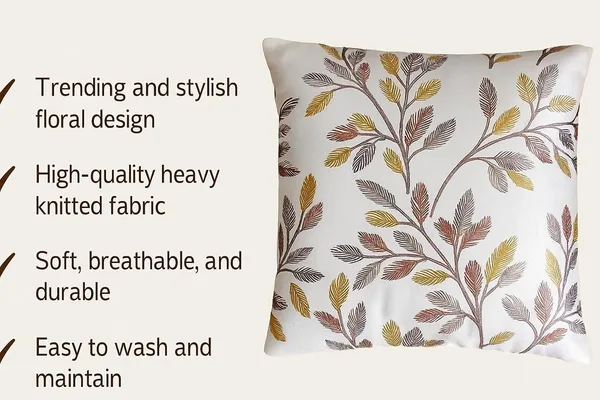 Brown_Stylish_Cushion_Covers_Heavy_Knitting_Floral_Print_Pillow_Covers_With_Hidden_Zip_For_Sofa,_Bed_&_Living_Room_Decor_Latest_Trending_Throw_Pillow