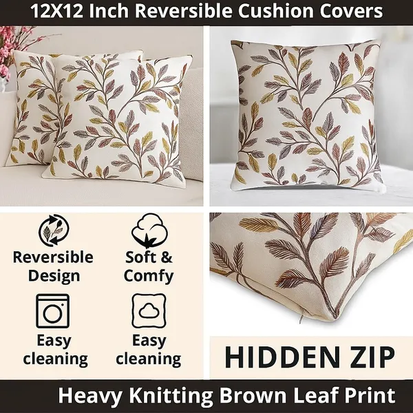 Brown_Heavy_Knitting_Leaf_Print_Reversible_Cushion_Covers_,_Hidden_Zip_Closure,_Designer_Sofa_Decor_Pillow_Covers_(Pack_Of_5)