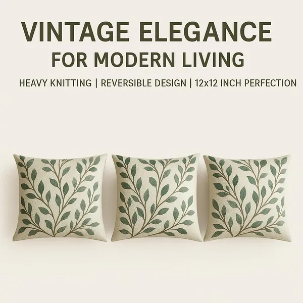 Green_Heavy_Knitting_Leaf_Print_Reversible_Cushion_Covers_,_Hidden_Zip_Closure,_Designer_Sofa_Decor_Pillow_Covers_(Pack_Of_5)