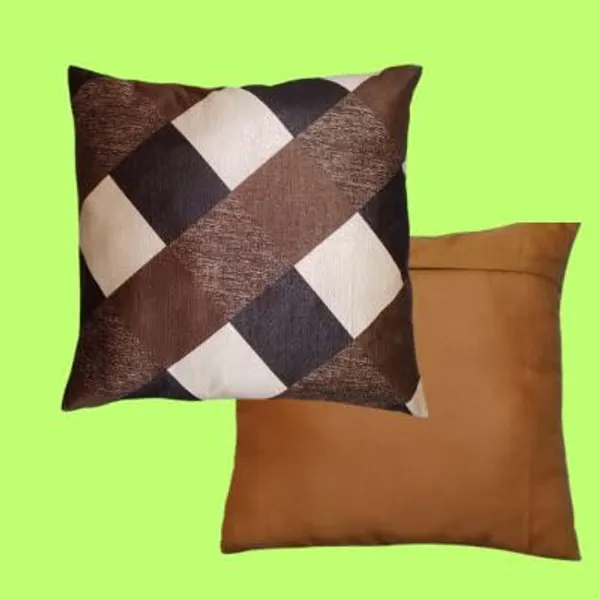 Brown_&_Gold_Checks_Cushion_Covers_Decorative_Throw_Pillow_Cases_For_Sofa,_Couch_&_Bed_Premium_With_Hidden_Zip_Closure_For_Living_Room_&_Bedroom_Decor_(Pack_Of_5)