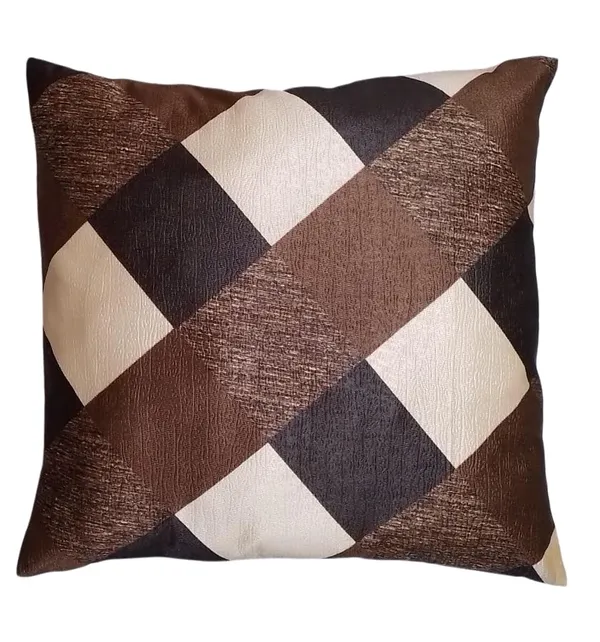 Brown_&_Gold_Checks_Cushion_Covers_Decorative_Throw_Pillow_Cases_For_Sofa,_Couch_&_Bed_Premium_With_Hidden_Zip_Closure_For_Living_Room_&_Bedroom_Decor