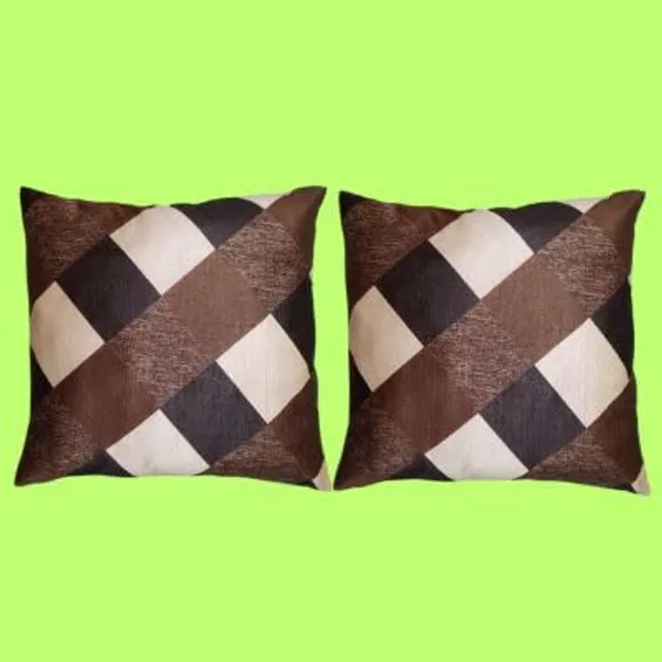Brown_Gold_Checks_Cushion_Covers_Decorative_Throw_Pillow_Cases_For_Sofa,_Couch_&_Bed_Premium_With_Hidden_Zip_Closure_For_Living_Room_&_Bedroom_Decor_(Pack_Of_3)