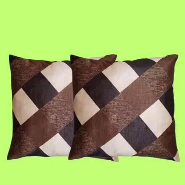 Brown_Gold_Checks_Cushion_Covers_Decorative_Throw_Pillow_Cases_For_Sofa,_Couch_&_Bed_Premium_With_Hidden_Zip_Closure_For_Living_Room_&_Bedroom_Decor_(Pack_Of_3)