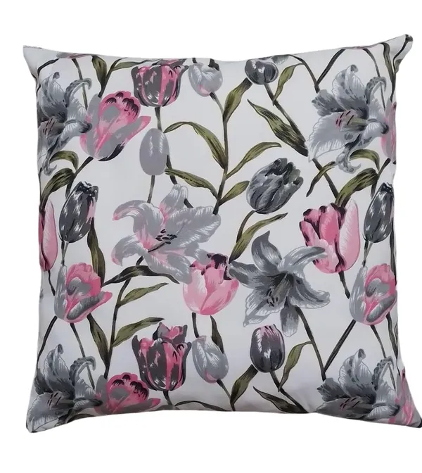 Pack_Of_2_Multicolor_Floral_Cotton_Cushion_Throw_Pillow_Covers_With_Tulips_&_Lilies_Design,_Reversible_Decorative_For_Sofa,_Couch,_Living_Room_&_Bedroom_With_Hidden_Zip