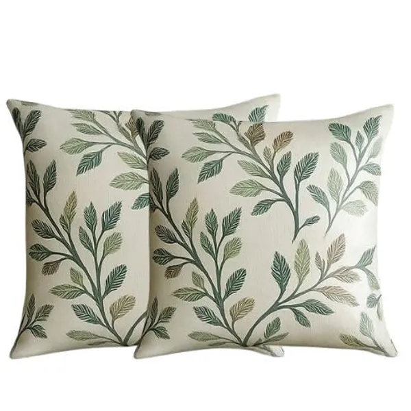 Green_Luxury_Decorative_Leaf_Cushion_Cover_|_Latest_Trending_Soft_Fabric_With_Hidden_Zipper_|_Modern_Sofa,_Bed_&_Living_Room_Throw_Pillow_Covers_For_Stylish_Home_Decor_(Pack_Of_5)
