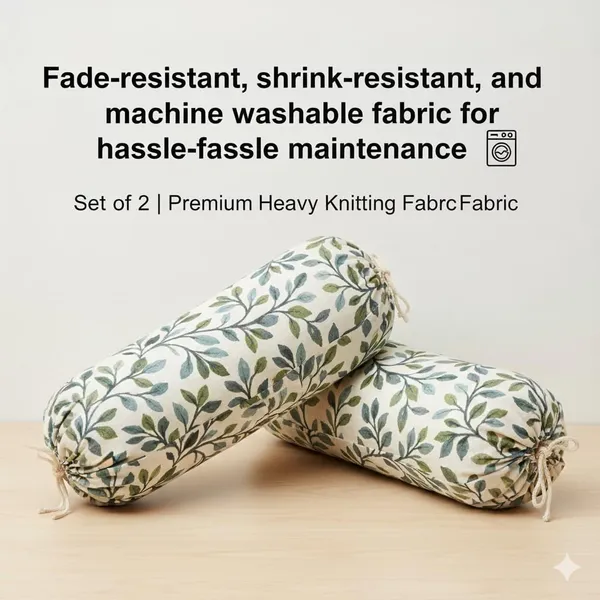 Pack_Of_2_Green_Bolster_Cover_Set_Heavy_Knitting_Masand_Pillow_Covers