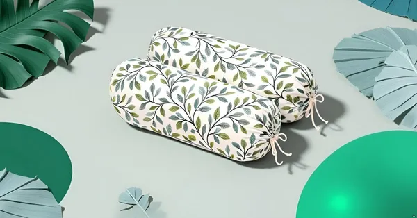 Pack_Of_2_Green_Bolster_Cover_Set_Heavy_Knitting_Masand_Pillow_Covers