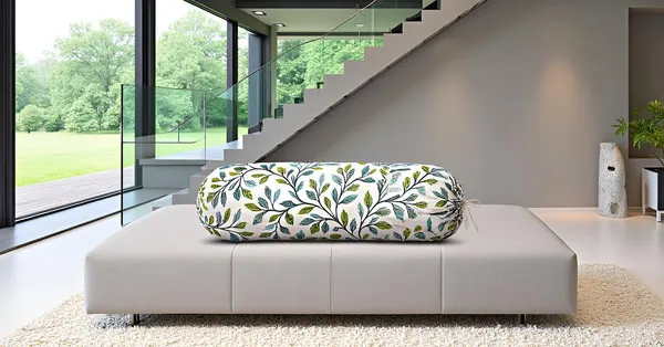 Pack_Of_2_Green_Bolster_Cover_Set_Heavy_Knitting_Masand_Pillow_Covers