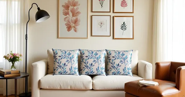 off_white_and_blue_Leaf_Print_Cushion_Covers_|_Reversible_Decorative_Pillow_Covers_For_Sofa_&_Bed_|_Latest_Trending_Soft_Fabric_Cushion_Cover_Set_With_Hidden_Zip_|_Modern_Home_Decor_Pillowcases_(Pack_Of_3)