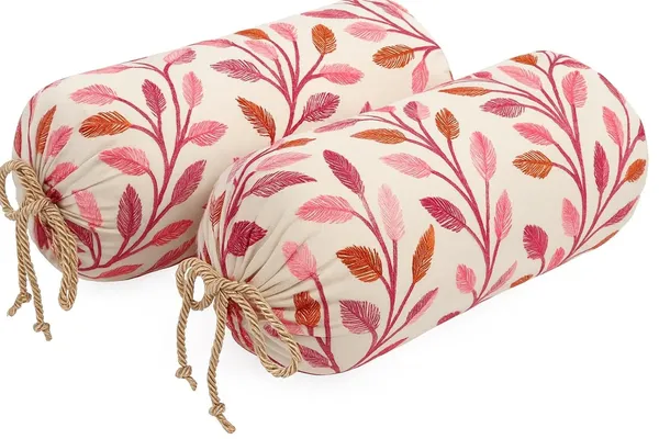 Pack_Of_2_Wine_Bolster_Cover_Set_Heavy_Knitting_Masand_Pillow_Covers_|_Wine_Leaf_Print_Bolster_Cushion_Covers_For_Diwan_&_Sofa_|_Premium_Roll_Pillow_Covers_For_Bedroom_&_Living_Room