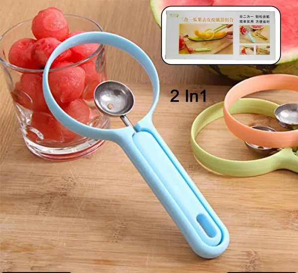 Multicolor_2-In-1_Fruit_Peeler_&_Melon_Baller_Tool_|_Stainless_Steel_Scoop_With_Durable_Handle_|_Perfect_For_Watermelon,_Melon,_Papaya,_Mango,_Kiwi_|_Ideal_For_Salads,_Fruit_Bowls_&_Dessert_Prep,_Pack_Of_1