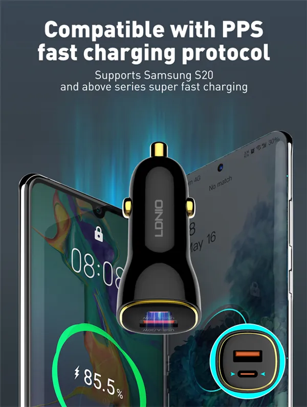60W_Fast_Car_Charger_USB-C_+_USB-A_|_Dual_Port_30W_PD_Fast_Charging_|_Metal_Ring_Premium_Design_|_Smart_IC_Protection_|_Universal_Car_Charger_for_iPhone,_Android,_Tablets_&_More