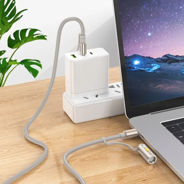 65W_3-in-1_Fast_Charging_Data_Cable_with_USB-C,_Lightning_&_Electric_Lighter_|_Aluminum_Alloy_|_1.2m_Braided_Cable