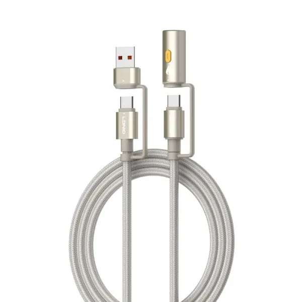 65W_3-in-1_Fast_Charging_Data_Cable_with_USB-C,_Lightning_&_Electric_Lighter_|_Aluminum_Alloy_|_1.2m_Braided_Cable