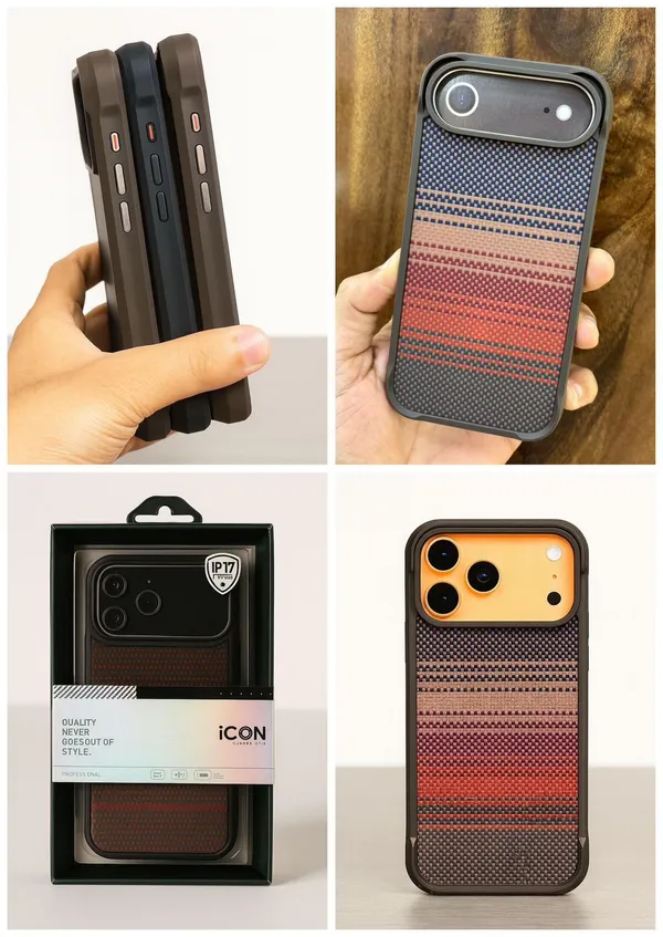 AK_PREMIUM_Luxury_Textured_Back_Cover_for_iPhone_17_Pro_/_17_Pro_Max_|_Shockproof_Designer_Case_with_Camera_Protection_|_Premium_Fabric_+_TPU_Hybrid_Slim_Cover