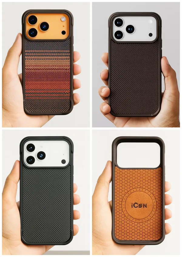 AK_PREMIUM_Luxury_Textured_Back_Cover_for_iPhone_17_Pro_/_17_Pro_Max_|_Shockproof_Designer_Case_with_Camera_Protection_|_Premium_Fabric_+_TPU_Hybrid_Slim_Cover