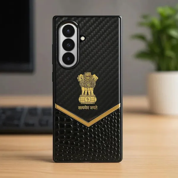 AK_PREMIUM_Satyamev_Jayate_Luxury_Carbon_Fiber_&_Genuine_Leather_Case_with_Metal_Frame_for_Samsung_Galaxy_Z_Fold_7_|_Executive_Protective_Back_Cover