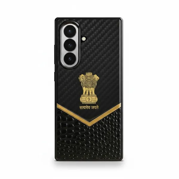 AK_PREMIUM_Satyamev_Jayate_Luxury_Carbon_Fiber_&_Genuine_Leather_Case_with_Metal_Frame_for_Samsung_Galaxy_Z_Fold_7_|_Executive_Protective_Back_Cover
