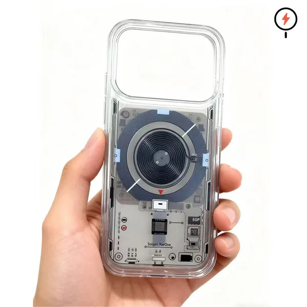 AK_PREMIUM_Transparent_Circuit_Design_Case_for_iPhone_17_Pro_/_17_Pro_Max_|_MagSafe_Compatible_Clear_Back_Cover_|_Shockproof_Hybrid_Protection_with_Camera_Guard