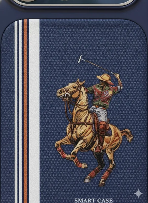 AK_PREMIUM_iPhone_13/14/15/16_Pro_Series_to_iPhone_17_Pro_Look_Converter_Case_|_Luxury_Polo_Club_Design_|_Raised_Camera_Frame_|_Shockproof_Slim_Back_Cover