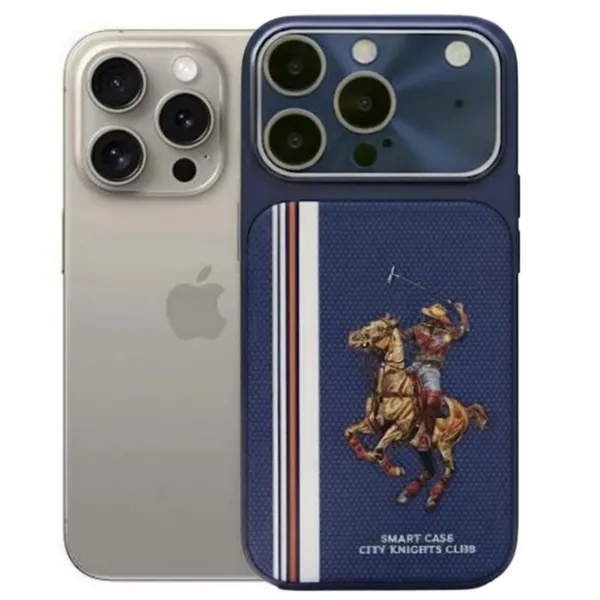 AK_PREMIUM_iPhone_13/14/15/16_Pro_Series_to_iPhone_17_Pro_Look_Converter_Case_|_Luxury_Polo_Club_Design_|_Raised_Camera_Frame_|_Shockproof_Slim_Back_Cover