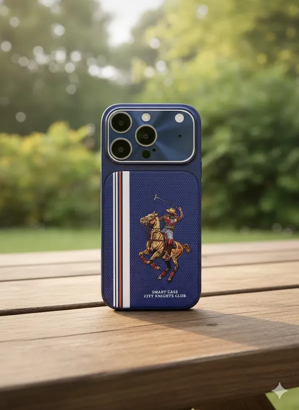 AK_PREMIUM_iPhone_13/14/15/16_Pro_Series_to_iPhone_17_Pro_Look_Converter_Case_|_Luxury_Polo_Club_Design_|_Raised_Camera_Frame_|_Shockproof_Slim_Back_Cover