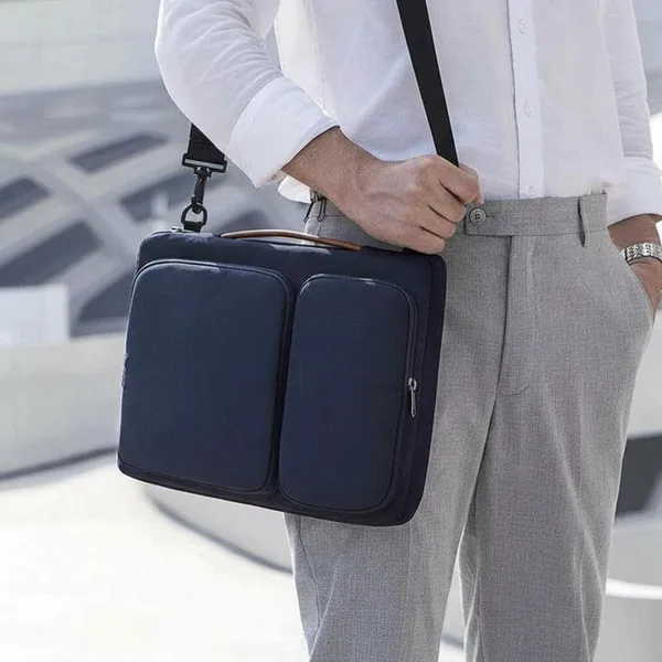 Blue_Premium_Electronics_Organizer_Travel_Bag,_Navy_Blue,_Storage_Case_For_Laptop_Accessories,_Cables,_Chargers_With_Multiple_Compartments