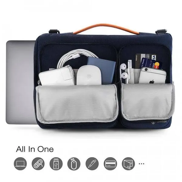 Blue_Premium_Electronics_Organizer_Travel_Bag,_Navy_Blue,_Storage_Case_For_Laptop_Accessories,_Cables,_Chargers_With_Multiple_Compartments