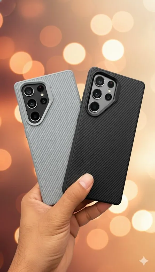 Black_&_Brown_Premium_Kevlar_Phone_Case_For_Samsung_S23_Ultra,_S24_Ultra,_Ultra_Durable_Lightweight_Carbon_Fiber_Design,_Black_(Samsung_Galaxy_S23_Ultra)