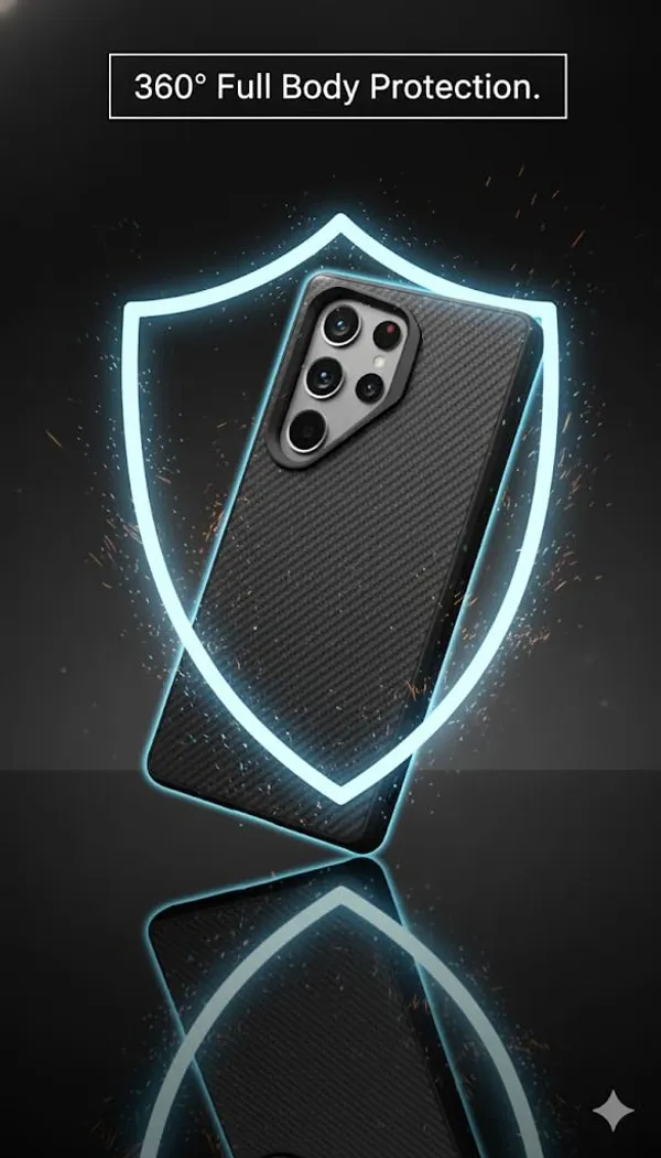 Black_&_Brown_Premium_Kevlar_Phone_Case_For_Samsung_S23_Ultra,_S24_Ultra,_Ultra_Durable_Lightweight_Carbon_Fiber_Design,_Black_(Samsung_Galaxy_S23_Ultra)