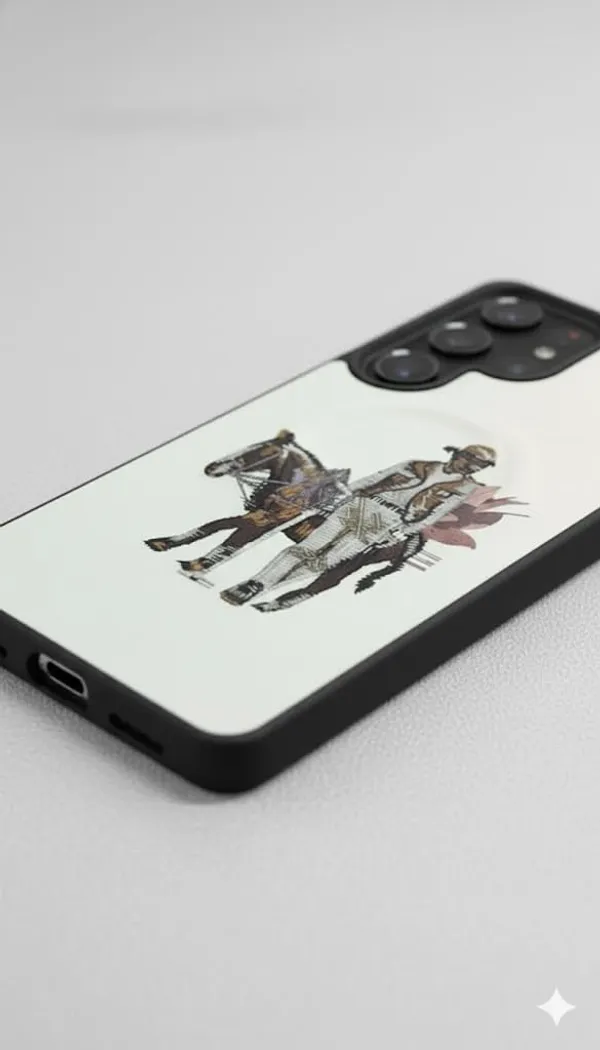 White_Sanata_Barbara_Premium_Case_For_Samsung_Galaxy_S25_Ultra,_Decorative_Art_Design_Frame_Protective_Cover